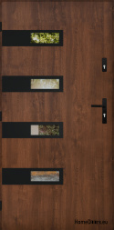 Specchietto retrovisore porta d'ingresso W-5 NERO 70/80/90/100