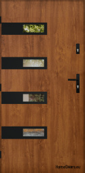 Specchietto retrovisore porta d'ingresso W-5 NERO 70/80/90/100