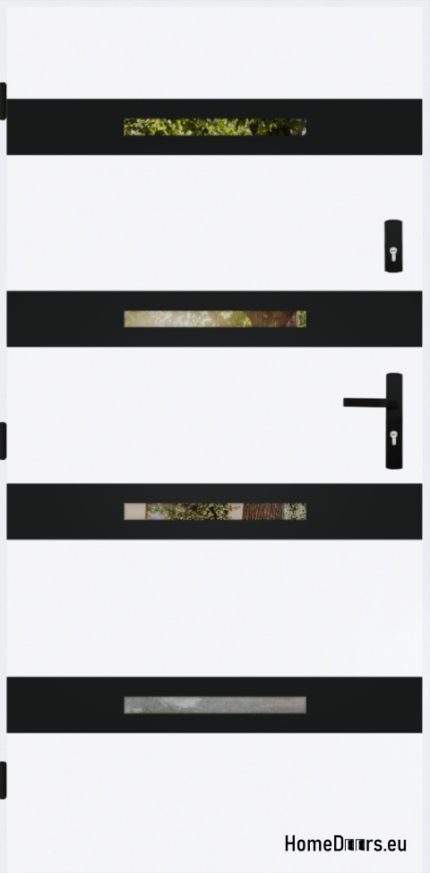Specchietto retrovisore porta d'ingresso W-7 NERO 70/80/90/100 Specchietto retrovisore porta d'ingresso W-7 NERO 70/80/90/100