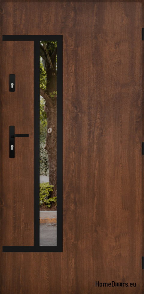 Specchietto retrovisore porta d'ingresso W-8 NERO 70/80/90/100 Specchietto retrovisore porta d'ingresso W-8 NERO 70/80/90/100