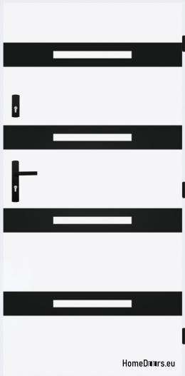 Porta esterna cieca A-7 NERO 70/80/90/100