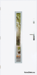Porta esterna con specchio W-10 INOX 70/80/90/100