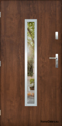 Porta esterna con specchio W-10 INOX 70/80/90/100