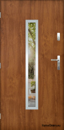 Porta esterna con specchio W-10 INOX 70/80/90/100
