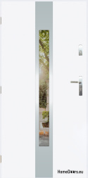 Porta esterna con specchio W-11 INOX 70/80/90/100