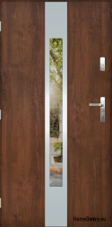 Porta esterna con specchio W-11 INOX 70/80/90/100