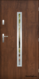 Porta esterna con specchio W-12 INOX 70/80/90/100