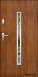 Porta esterna con specchio W-12 INOX 70/80/90/100