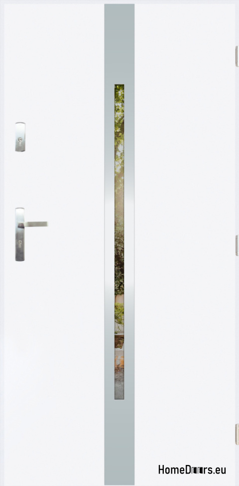 Porta esterna con specchio W-13 INOX 70/80/90/100 Porta esterna con specchio W-13 INOX 70/80/90/100