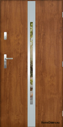 Porta esterna con specchio W-13 INOX 70/80/90/100