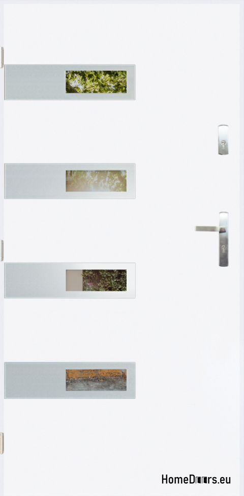 Porta esterna con specchio W-5 INOX 70/80/90/100 Porta esterna con specchio W-5 INOX 70/80/90/100