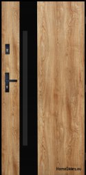 Porta esterna THICK caldo 72mm MARS 01 90 Rovere tornitore Telaio nero