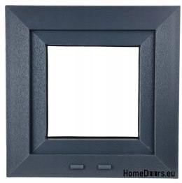 FINESTRA IN PVC RU SINISTRA 600x500 / 60x50 ANTRACITE/BIANCO, PRONTA PER L'ACQUISTO