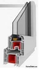 FINESTRA IN PVC RU Destra 600x500 / 60x50 ANTRACITE/BIANCO, PRONTA PER L'ACQUISTO