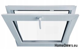 FINESTRA A RIBALTA IN PVC 800x700 BIANCO, PRONTA PER L'ACQUISTO