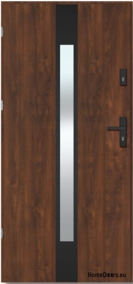 YUKON NERO THICK porta esterna in acciaio caldo 1,2Wm2k 70mm, OFF STOCK 90 L