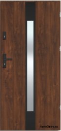 YUKON NERO THICK porte esterne in acciaio caldo 1,2Wm2k 70mm, OFF STOCK 90 P