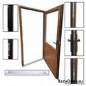PORTE ESTERNE PER NEGOZI IN PVC 100/200 DESTRA VETRATO BIANCO