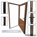 PORTE ESTERNE PER NEGOZI IN PVC 100/200 DESTRA VETRATO BIANCO PORTE ESTERNE PER NEGOZI IN PVC 100/200 DESTRA VETRATO BIANCO