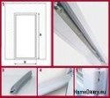 PORTE ESTERNE PER NEGOZI IN PVC 100/200 DESTRA VETRATO BIANCO