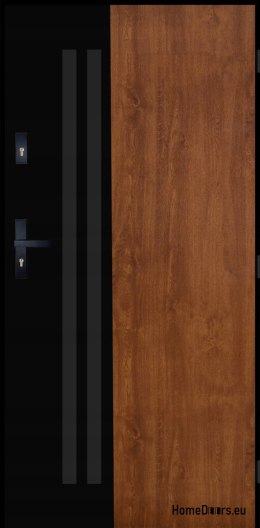PANTOR ALPINE-PASIVE 02 Porta Esterna Destra 90 Rovere Dorato Spessore 72mm
