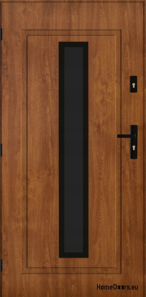 Porta esterna PANTOR LEO 01 sinistra 80 rovere dorato spessore 72mm caldo