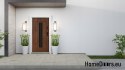 Porta esterna PANTOR LEO 01 sinistra 80 rovere dorato spessore 72mm caldo