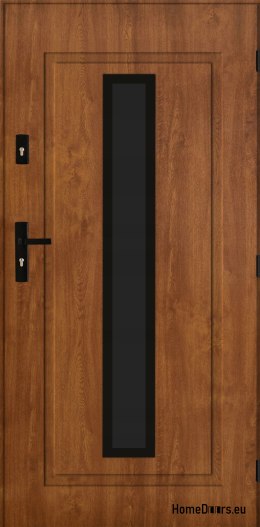 Porta esterna PANTOR LEO 01 destra 80 rovere dorato spessore 72mm caldo