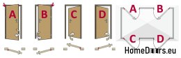 Porta da esterno REMO BLACK con specchio, SPESSORE caldo 70mm, OFF-the-SHELF, 90 P