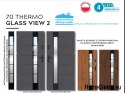 Porte esterne calde THERMO GLASS confezione da 4 vetri 70 mm, OFF-the-SHELF, 90 L