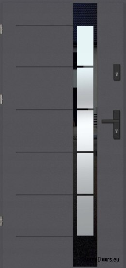 Porte esterne calde THERMO GLASS confezione da 4 vetri 70 mm, OFF-the-SHELF, 90 L