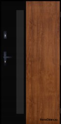 PANTOR ALPINE-PASIVE 01 Porta Esterna Destra 90 Rovere Dorato Spessore 72mm