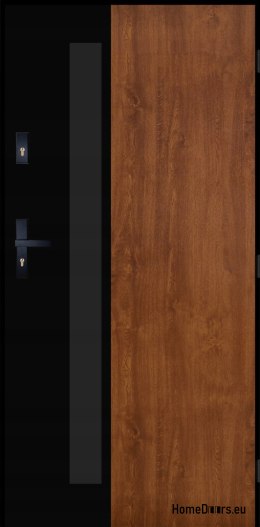 PANTOR ALPINE-PASIVE 01 Porta Esterna Destra 90 Rovere Dorato Spessore 72mm