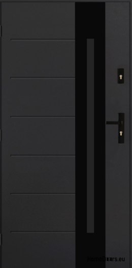 Porta Esterna PANTOR ALPINE-PASIVE 03 Sinistra 90 Antracite Spessore 72mm Caldo