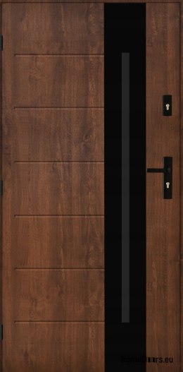 PANTOR ALPINE-PASIVE 03 Porta Esterna Sinistra 90 Noce Spessore 72mm Caldo