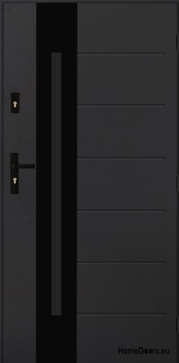 Porta Esterna PANTOR ALPINE-PASIVE 03 Destra 90 Antracite Spessore 72mm Caldo
