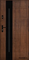 Porta Esterna PANTOR ALPINE-PASIVE 03 Destra 90 Noce Spessore 72mm Caldo