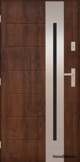 PANTOR ALPINE-PASIVE 04 Porta Esterna Sinistra 90 Noce Spessore 72mm Caldo