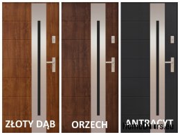 PANTOR ALPINE-PASIVE 04 Porta Esterna Sinistra 90 Rovere Dorato Spessore 72mm Caldo