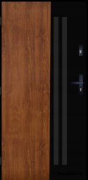 Porta esterna PANTOR BERGEN 01 sinistra 90 rovere dorato spessore 72mm caldo