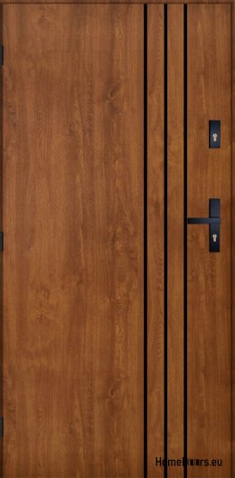 Porta esterna PANTOR HURON sinistra 90 rovere dorato spessore 72mm caldo