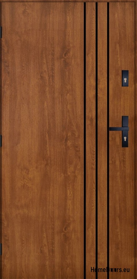 Porta esterna PANTOR HURON sinistra 90 rovere dorato spessore 72mm caldo