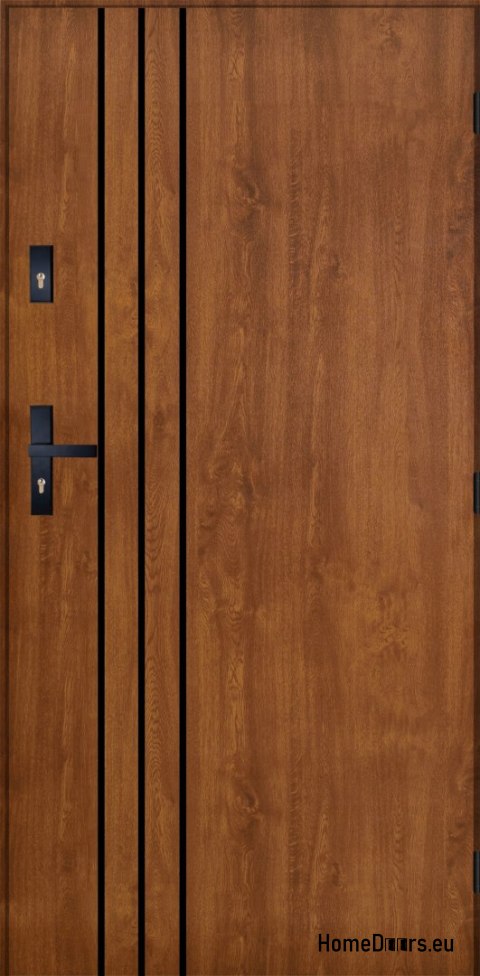 Porta esterna PANTOR HURON destra 90 rovere dorato spessore 72mm caldo Porta esterna PANTOR HURON destra 90 rovere dorato spessore 72mm caldo