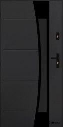 Porta esterna polacca FAGOT 02 80 sinistra ANTRACITE