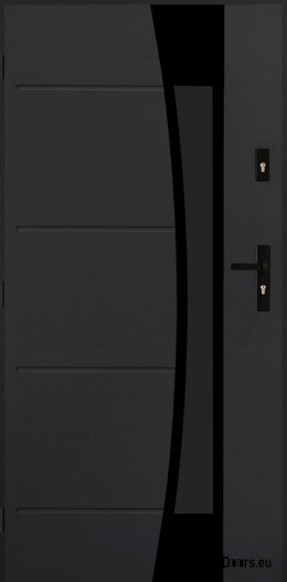 Porta esterna polacca FAGOT 02 80 sinistra ANTRACITE