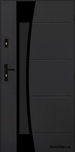 Porta esterna polacca FAGOT 02 90 destra ANTRACITE