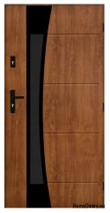 Porta esterna polacca FAGOT 02 90 destra rovere dorato