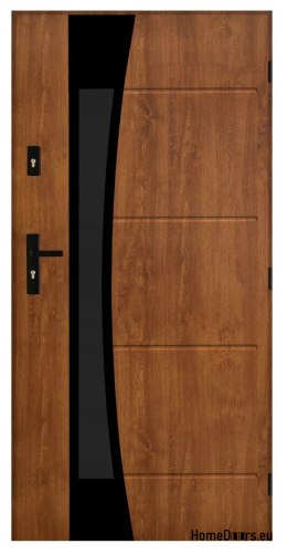 Porta esterna polacca FAGOT 02 90 destra rovere dorato