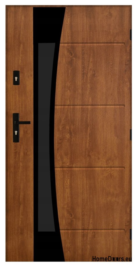 Porta esterna polacca FAGOT 02 90 destra rovere dorato