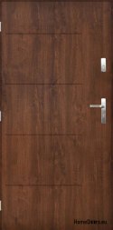 Porte esterne lucide SAMBA 80 Noce sinistro